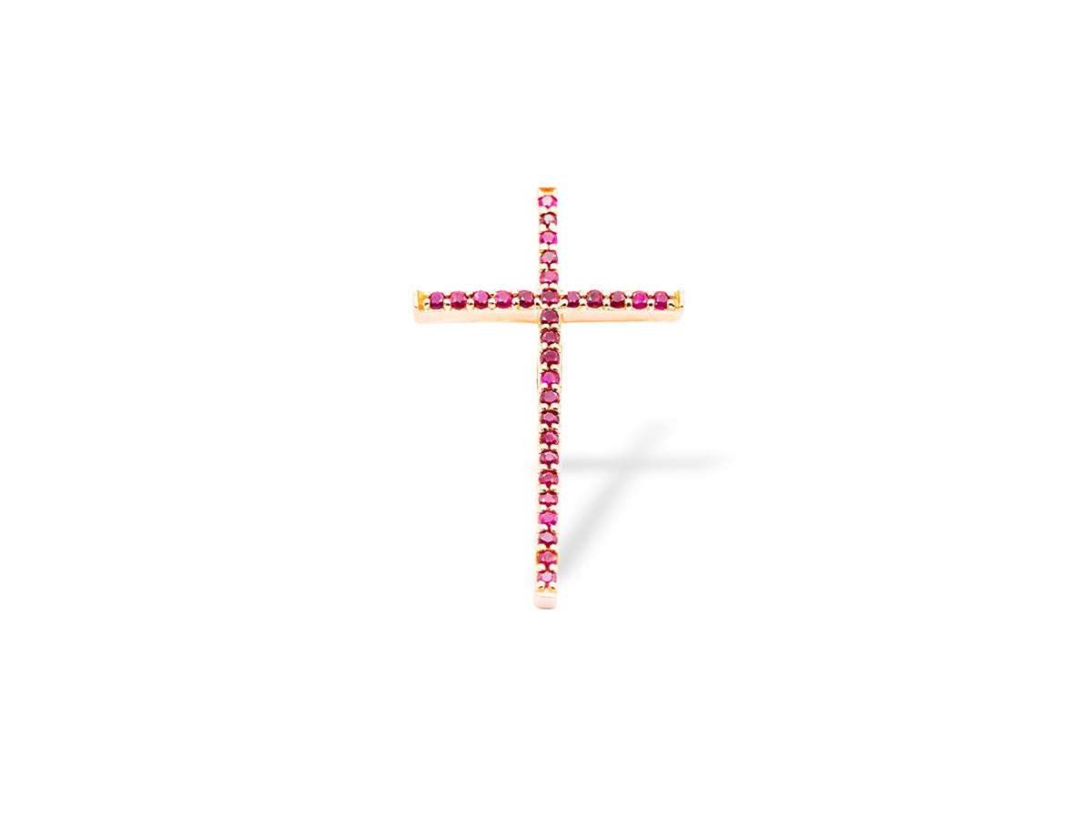 K18 Stella Cross:ルビー:ペンダントトップ | Joy Jewel K18 Stella Cross:ルビー:ペンダントトップ | Joy Jewel
