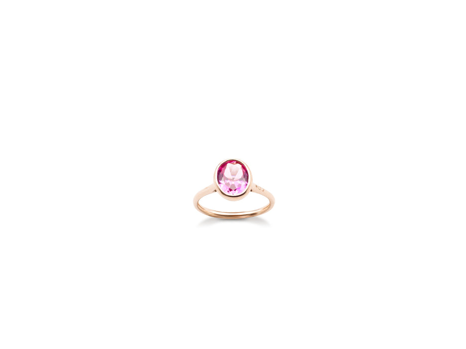 925RGP Fiore Ovale：ピンクサファイア（ラボグロウ）(10mm) | Joy Jewel